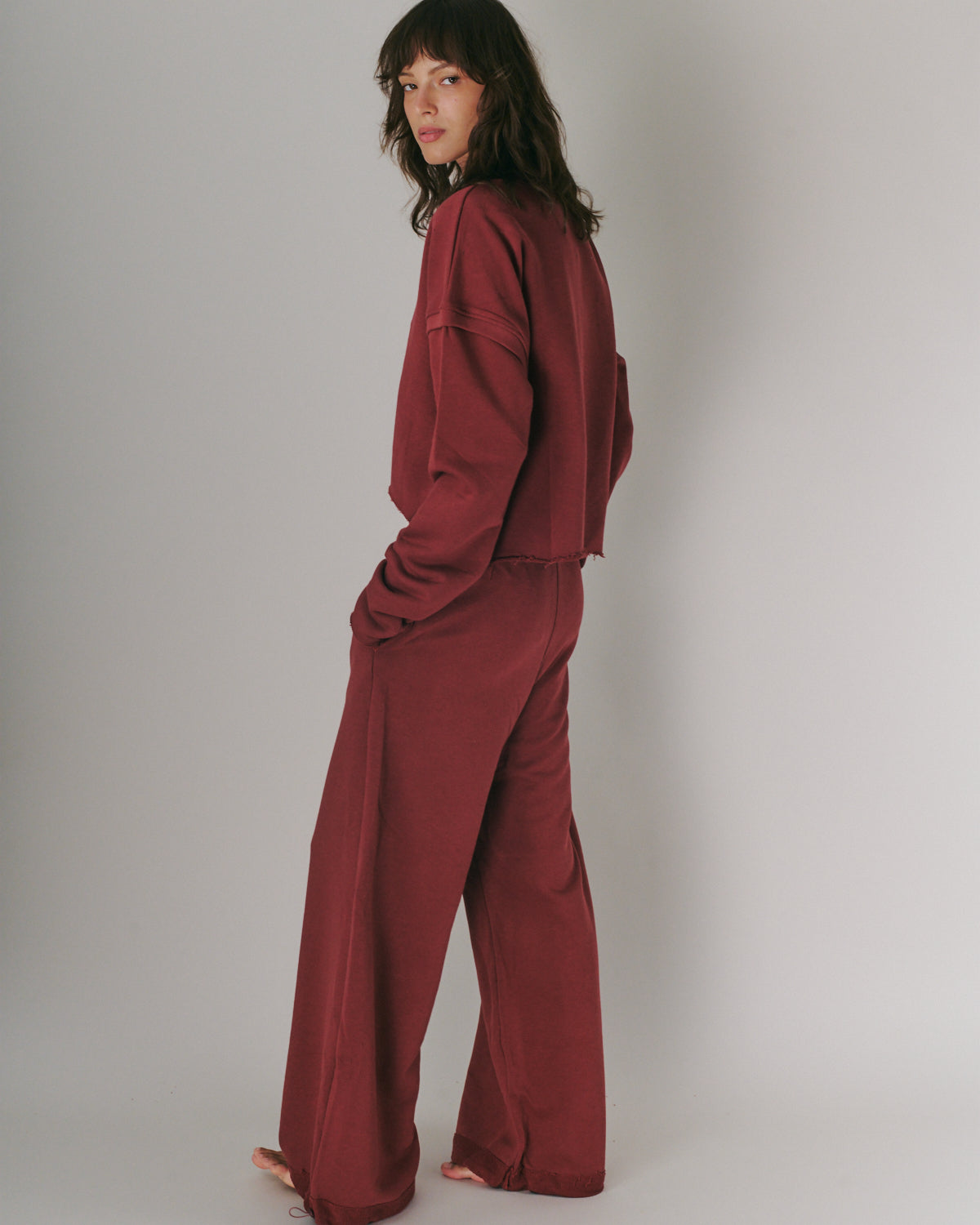 MATAN PANTS BURGUNDY