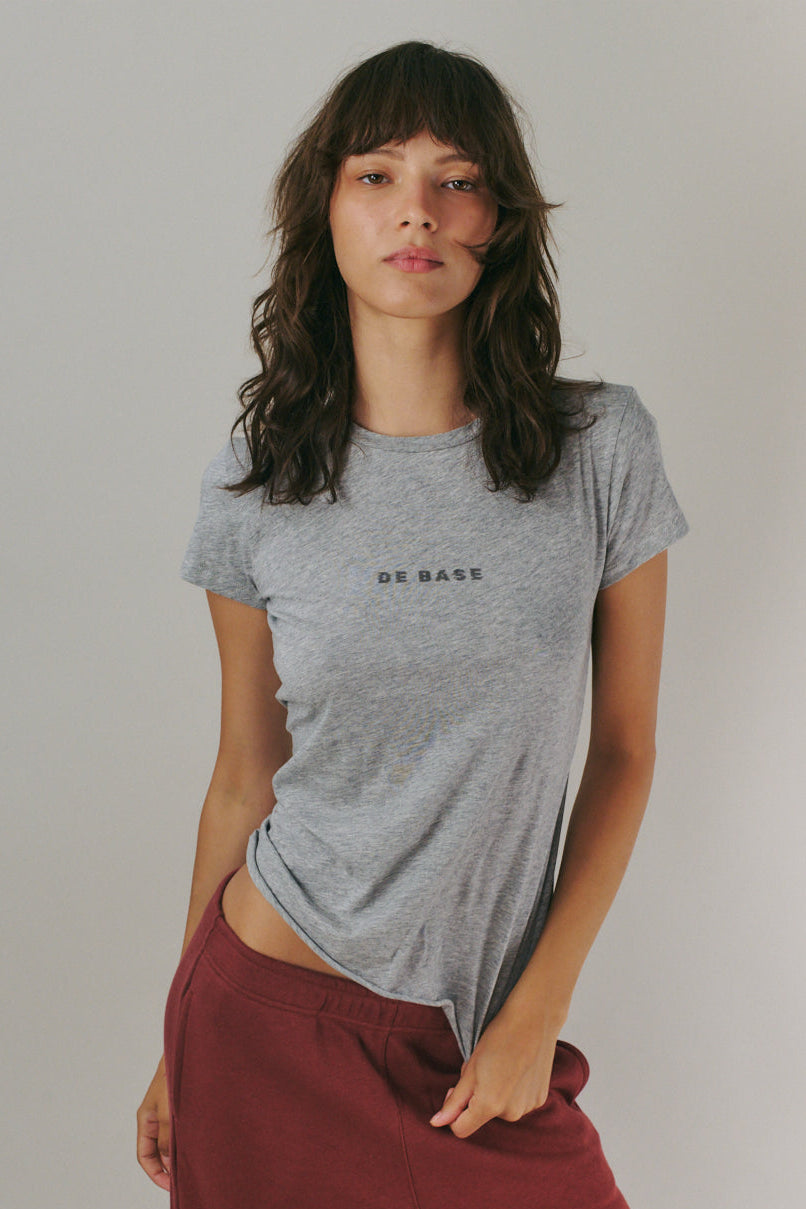 LOGO TEE AMERICAN GREY