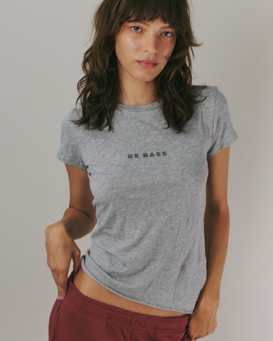 LOGO TEE AMERICAN GREY
