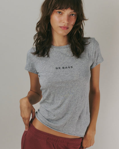 LOGO TEE AMERICAN GREY