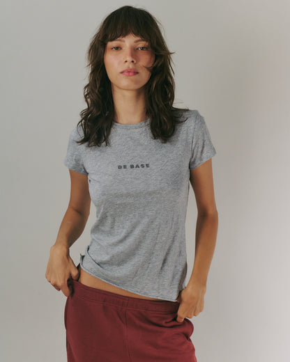 LOGO TEE AMERICAN GREY