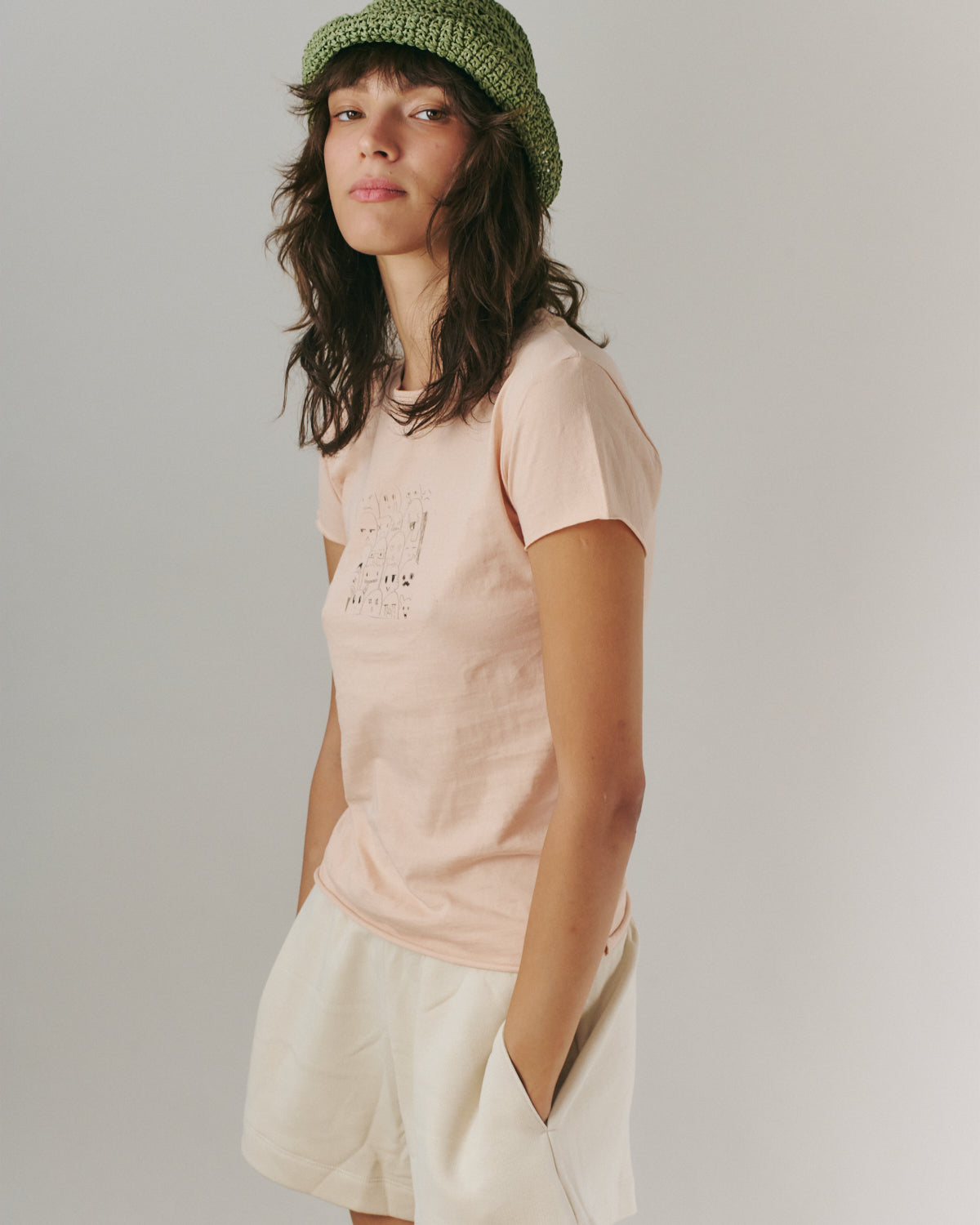 LOGO TEE BABY PINK