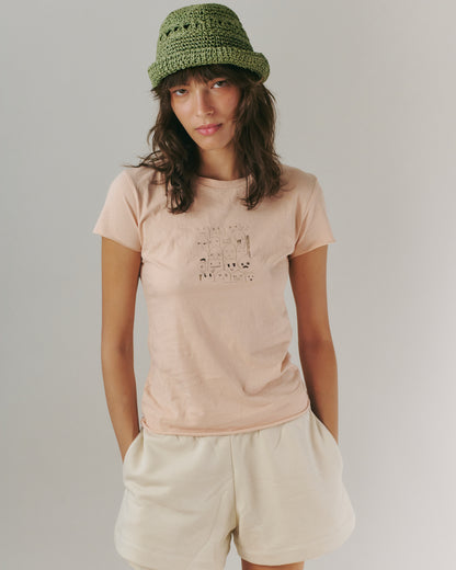 LOGO TEE BABY PINK