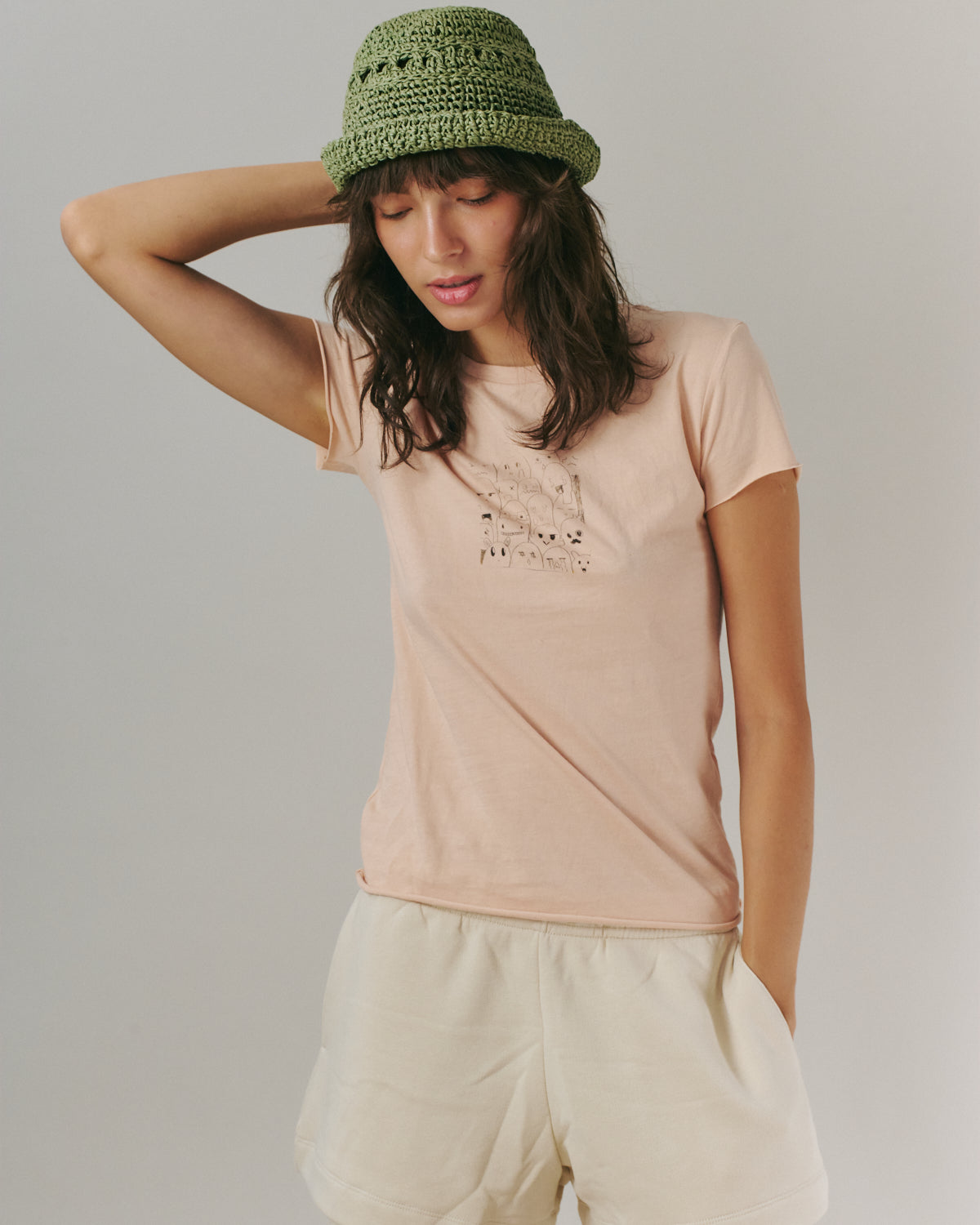 LOGO TEE BABY PINK