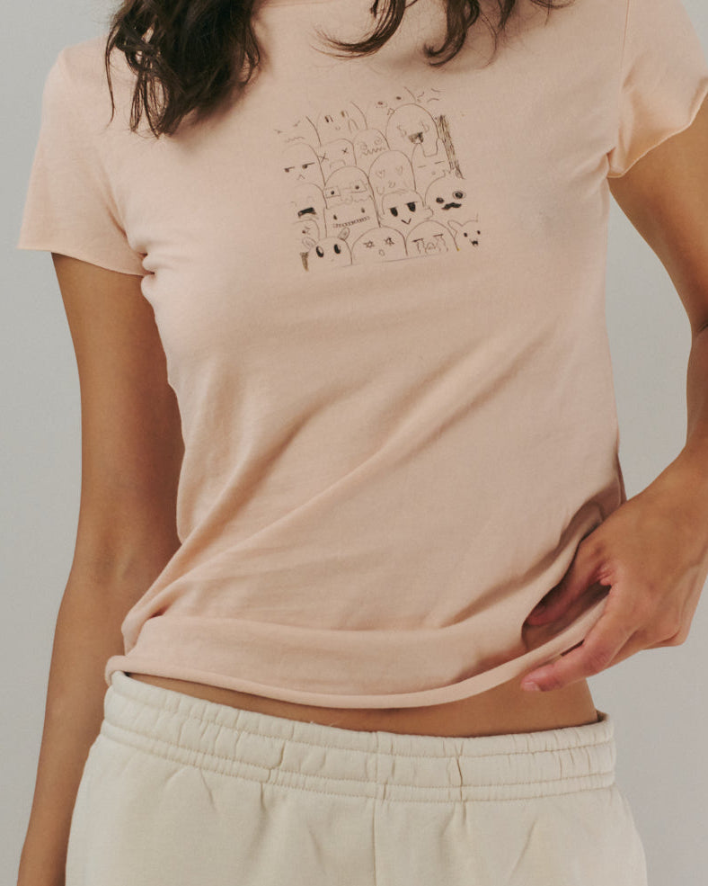 LOGO TEE BABY PINK