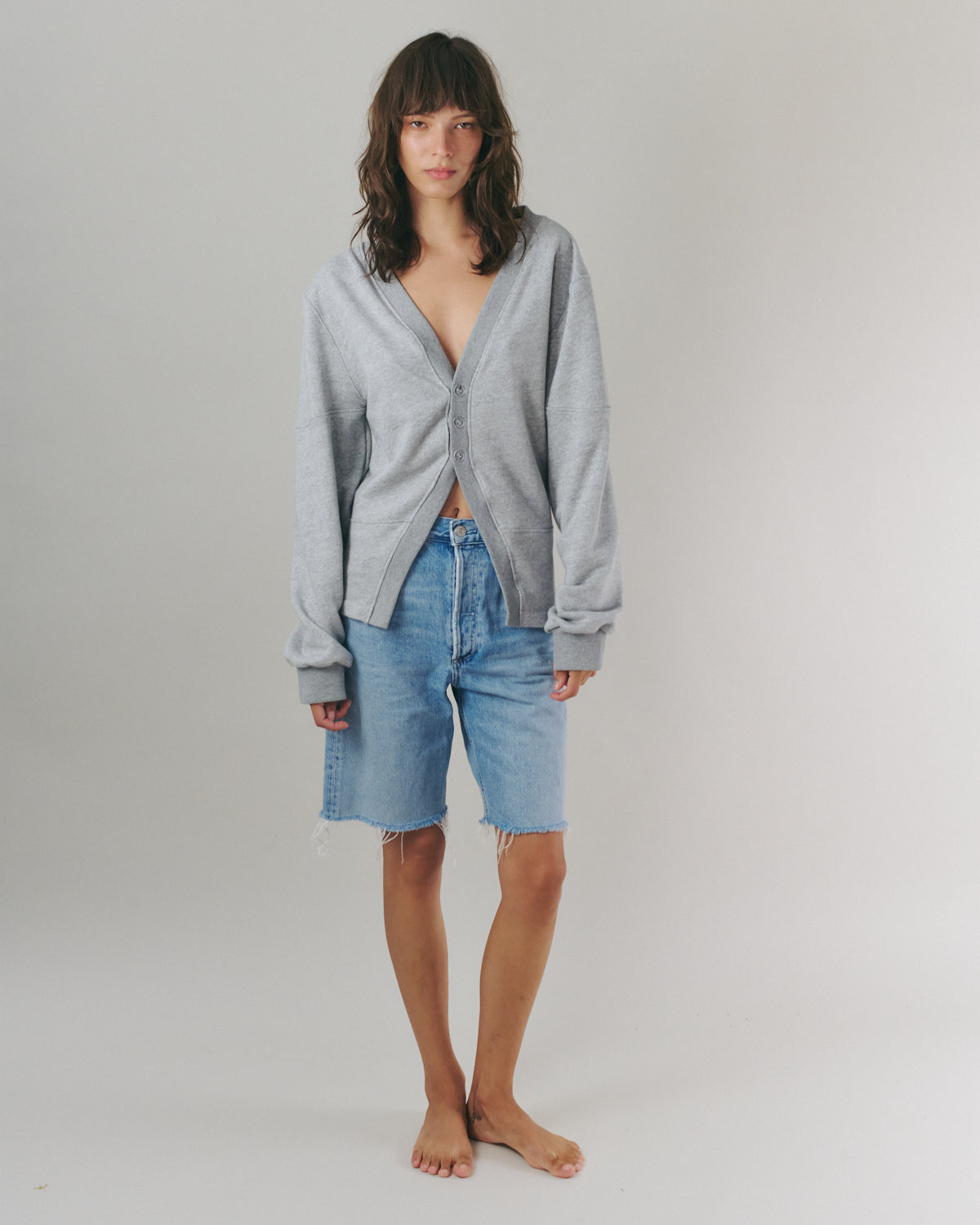 CHLOE CARDIGAN AMERICAN GREY