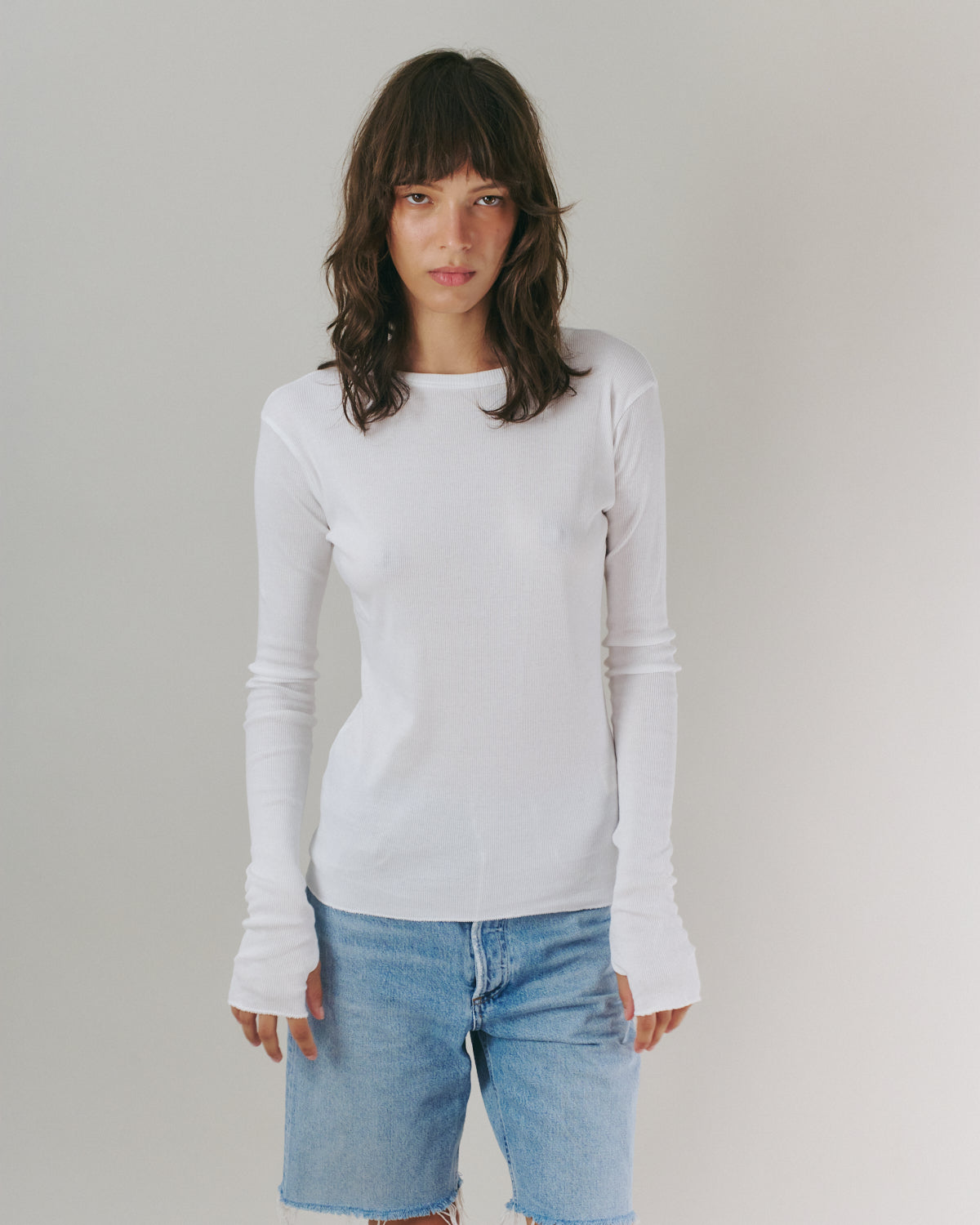 OLI RIB TEE WHITE