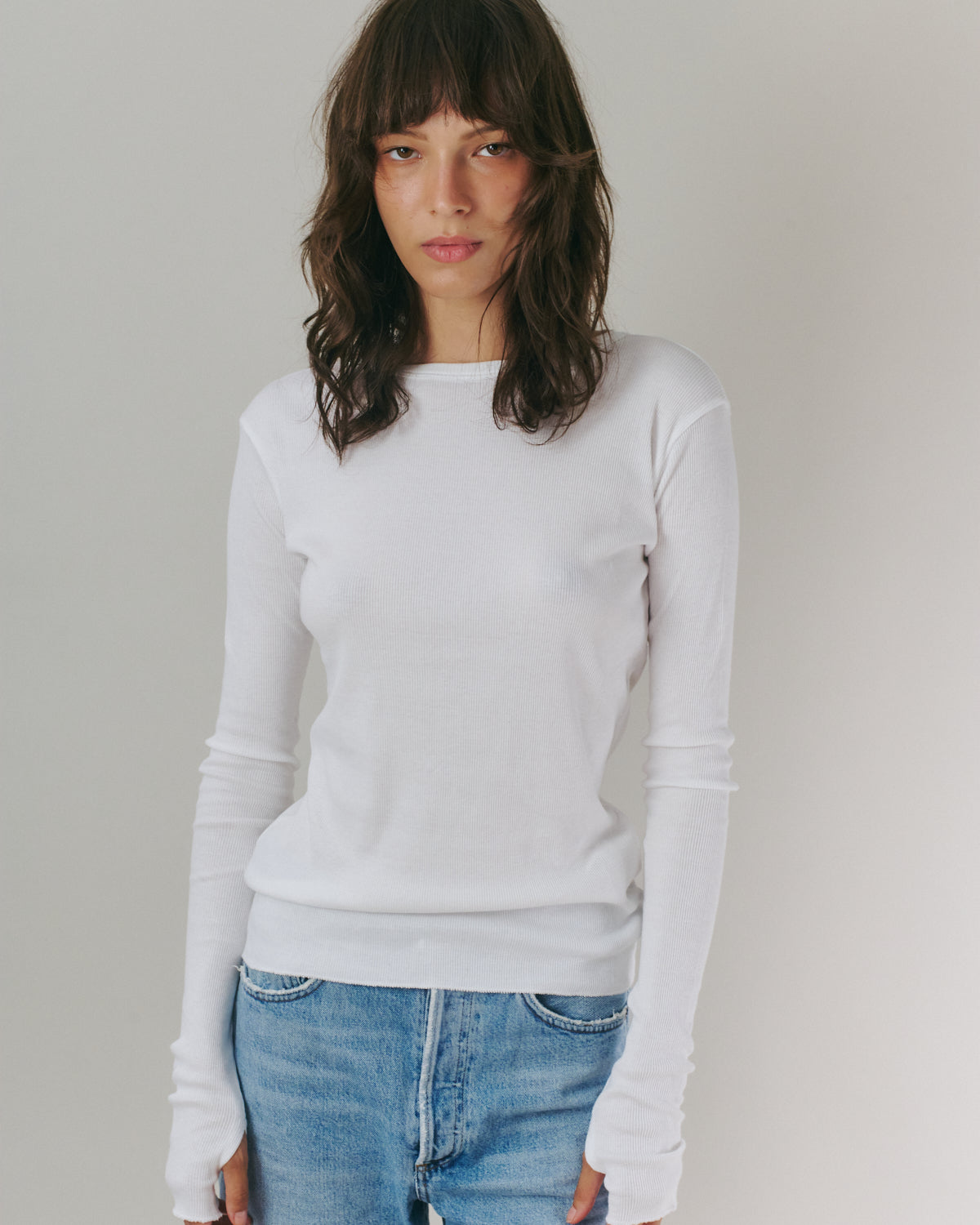 OLI RIB TEE WHITE