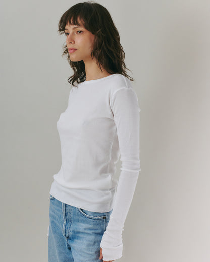 OLI RIB TEE WHITE