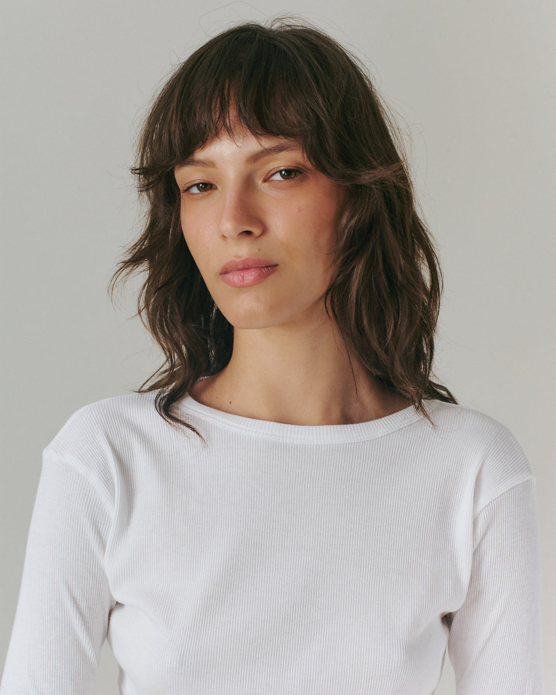 OLI RIB TEE WHITE