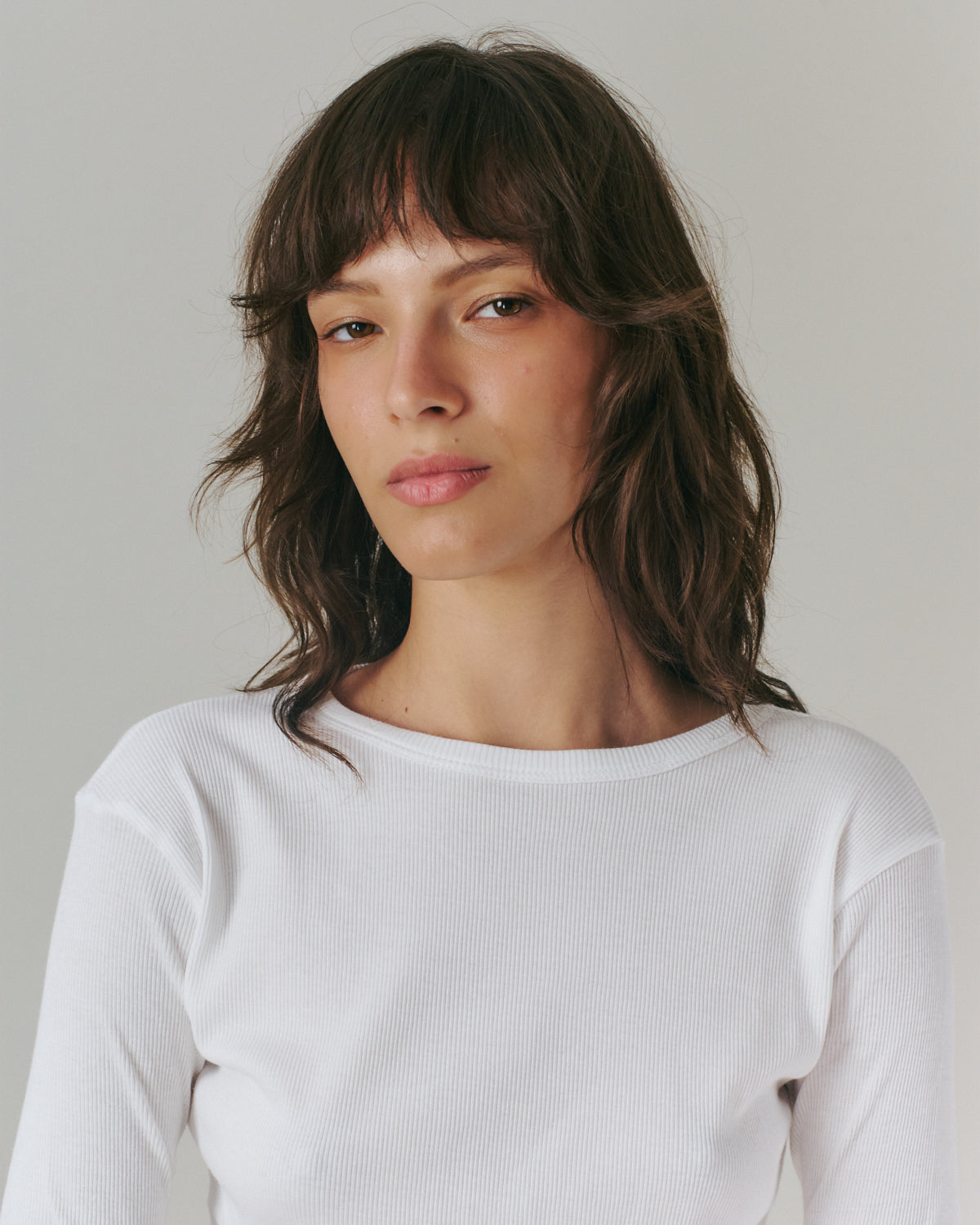 OLI RIB TEE WHITE