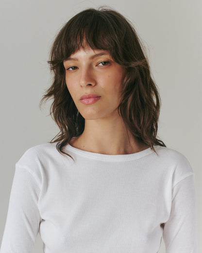 OLI RIB TEE WHITE