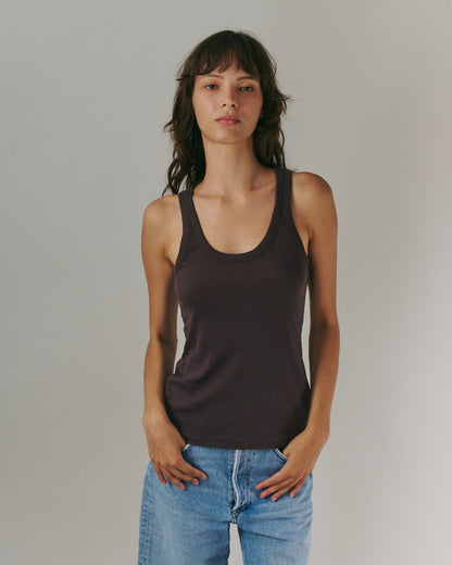 MARNI TANK DARK BROWN
