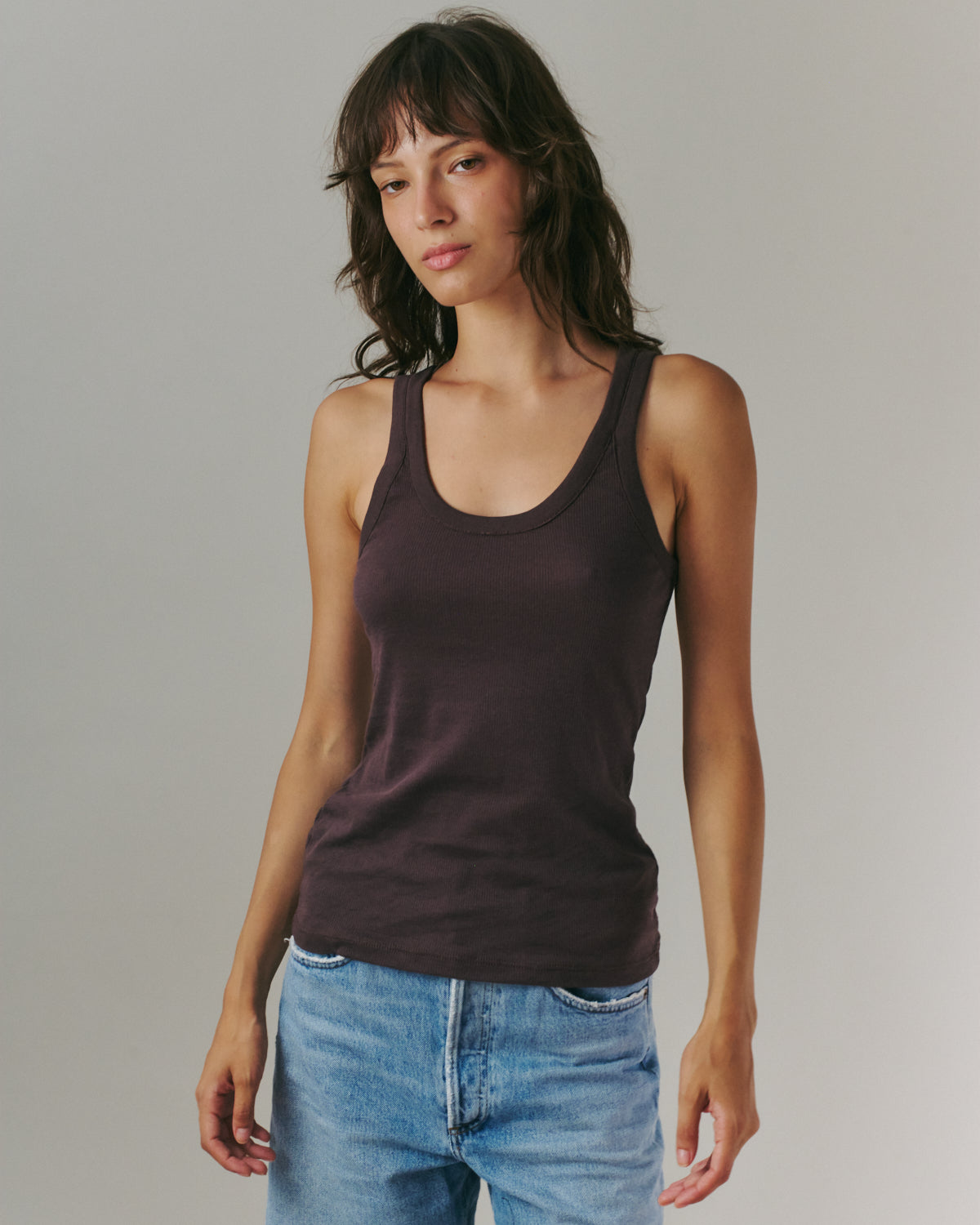 MARNI TANK DARK BROWN