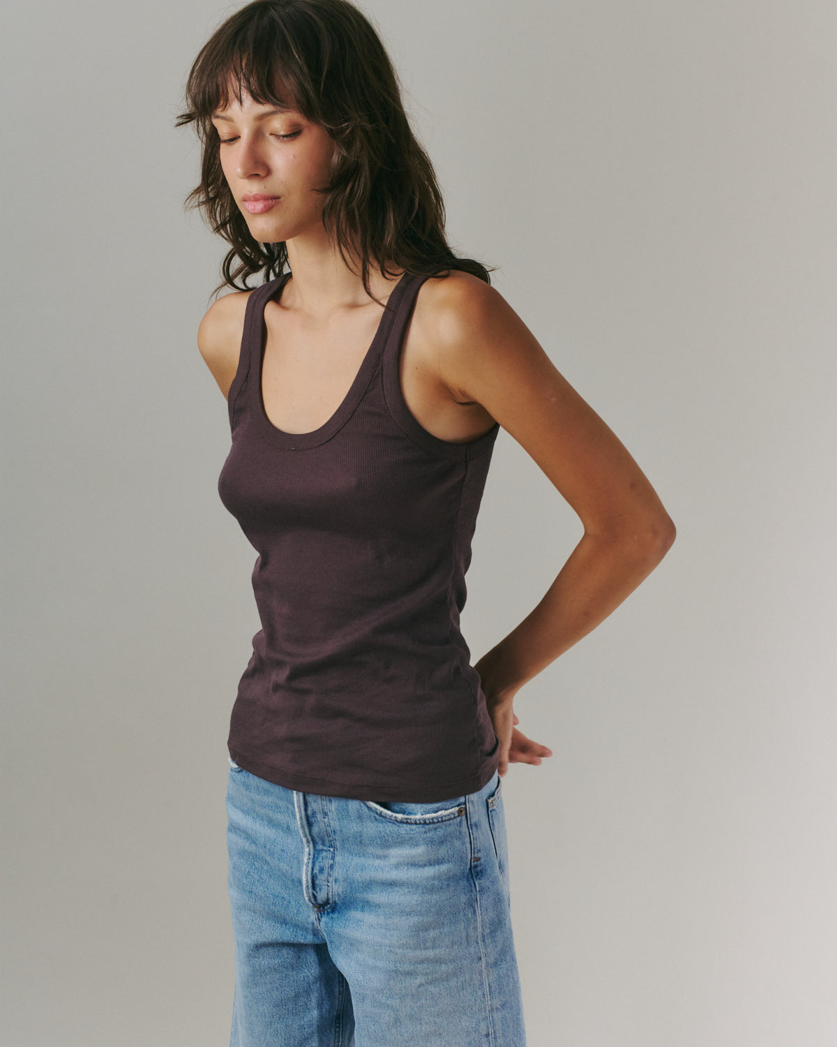 MARNI TANK DARK BROWN