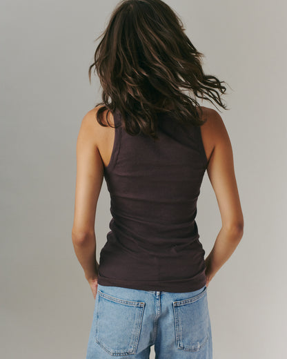 MARNI TANK DARK BROWN