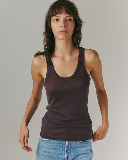MARNI TANK DARK BROWN
