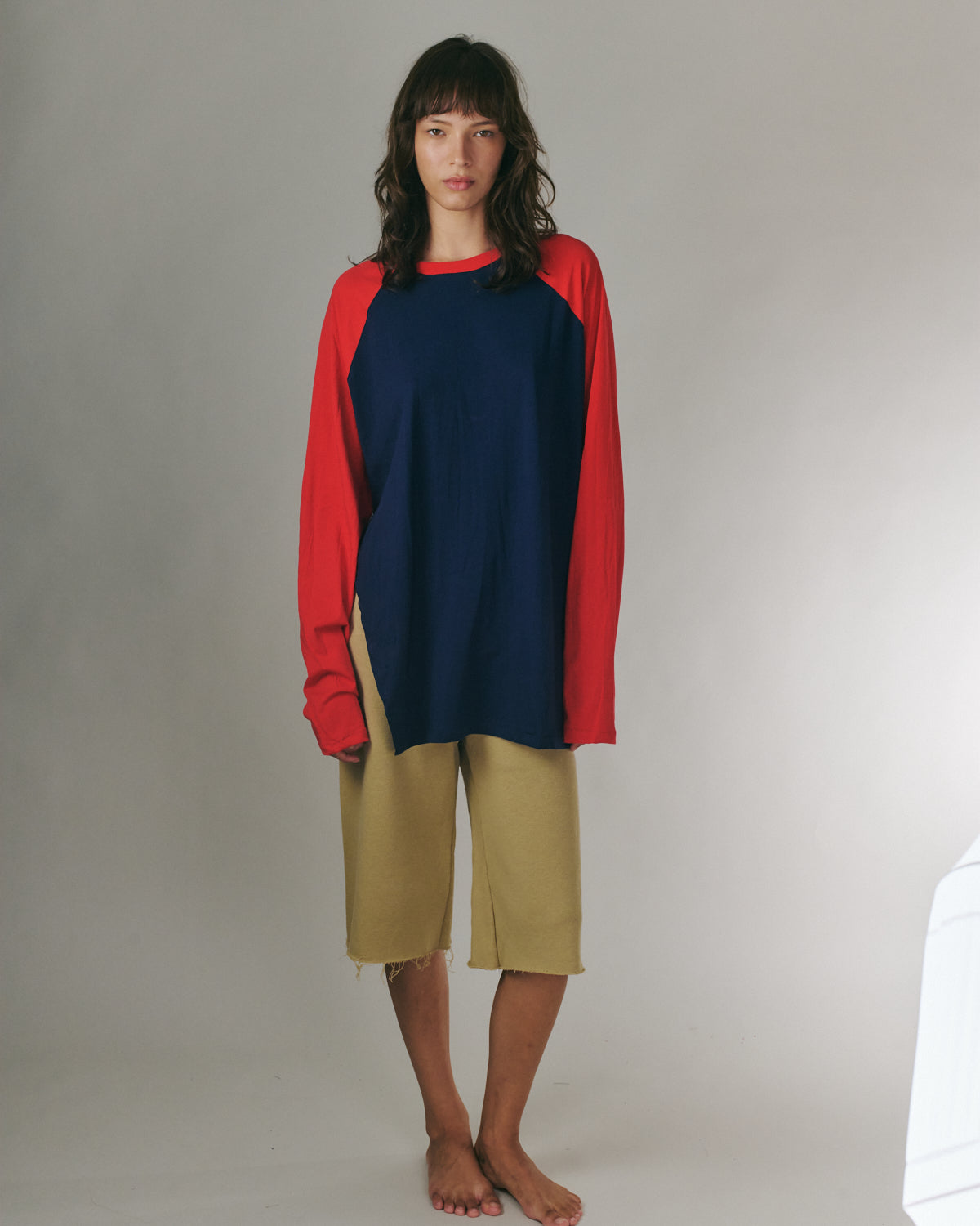 ANNE SHIRT NAVY &amp; RED