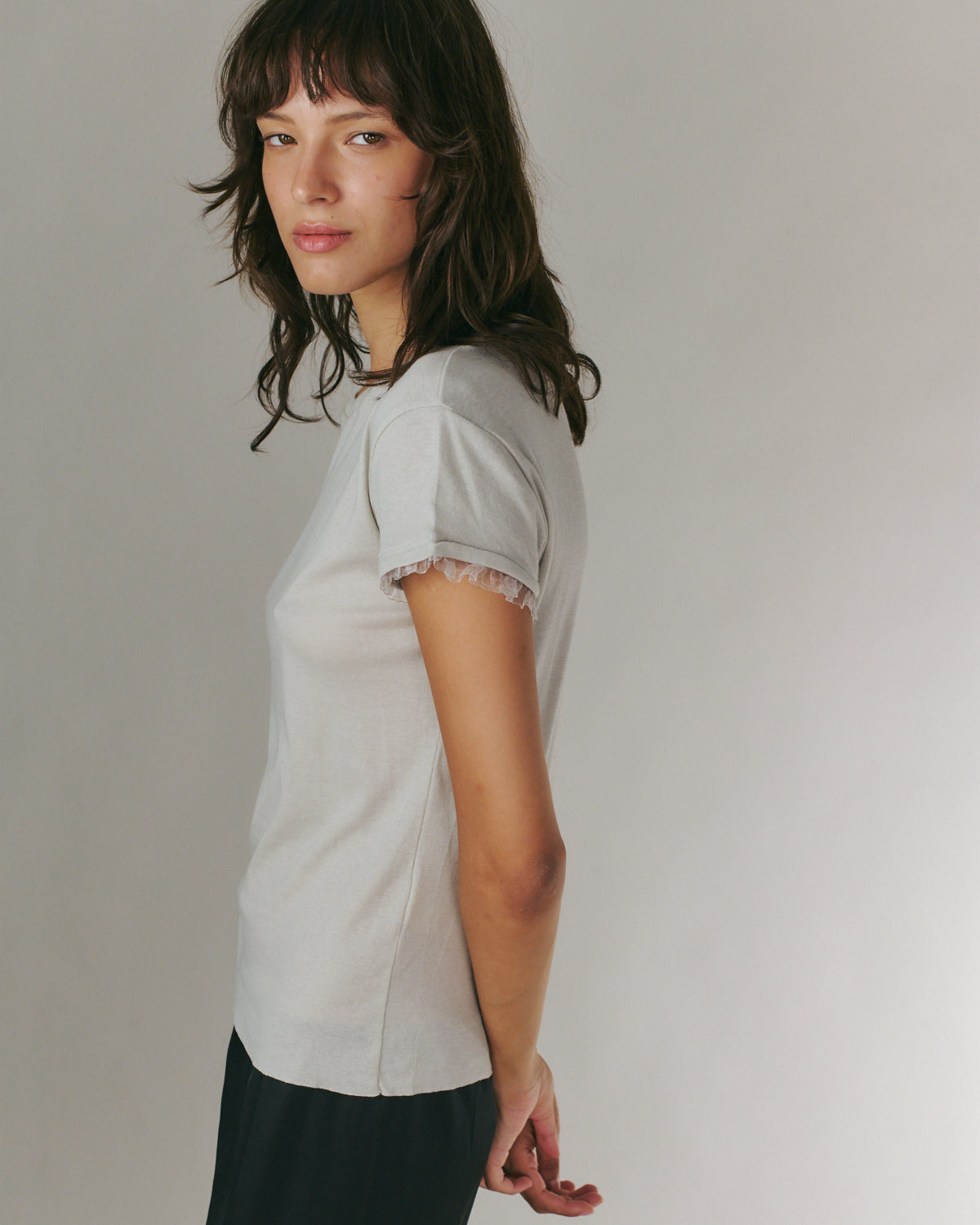 POLY T SHIRT STONE
