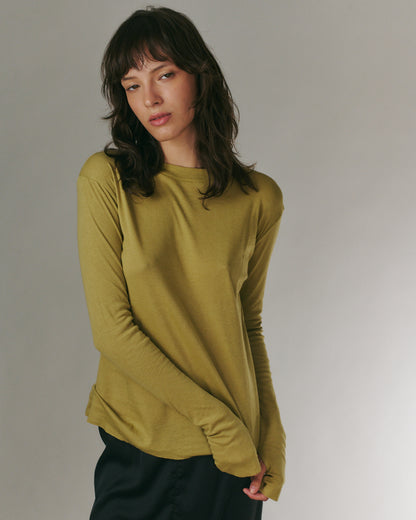 MILA TEE PALE OLIVE
