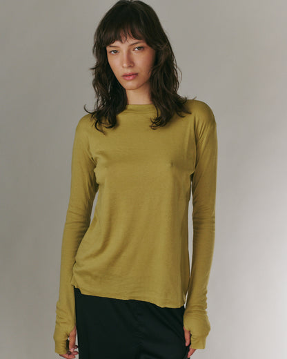 MILA TEE PALE OLIVE