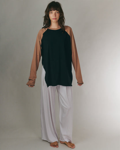 ANNE SHIRT BLACK &amp; CHOCO