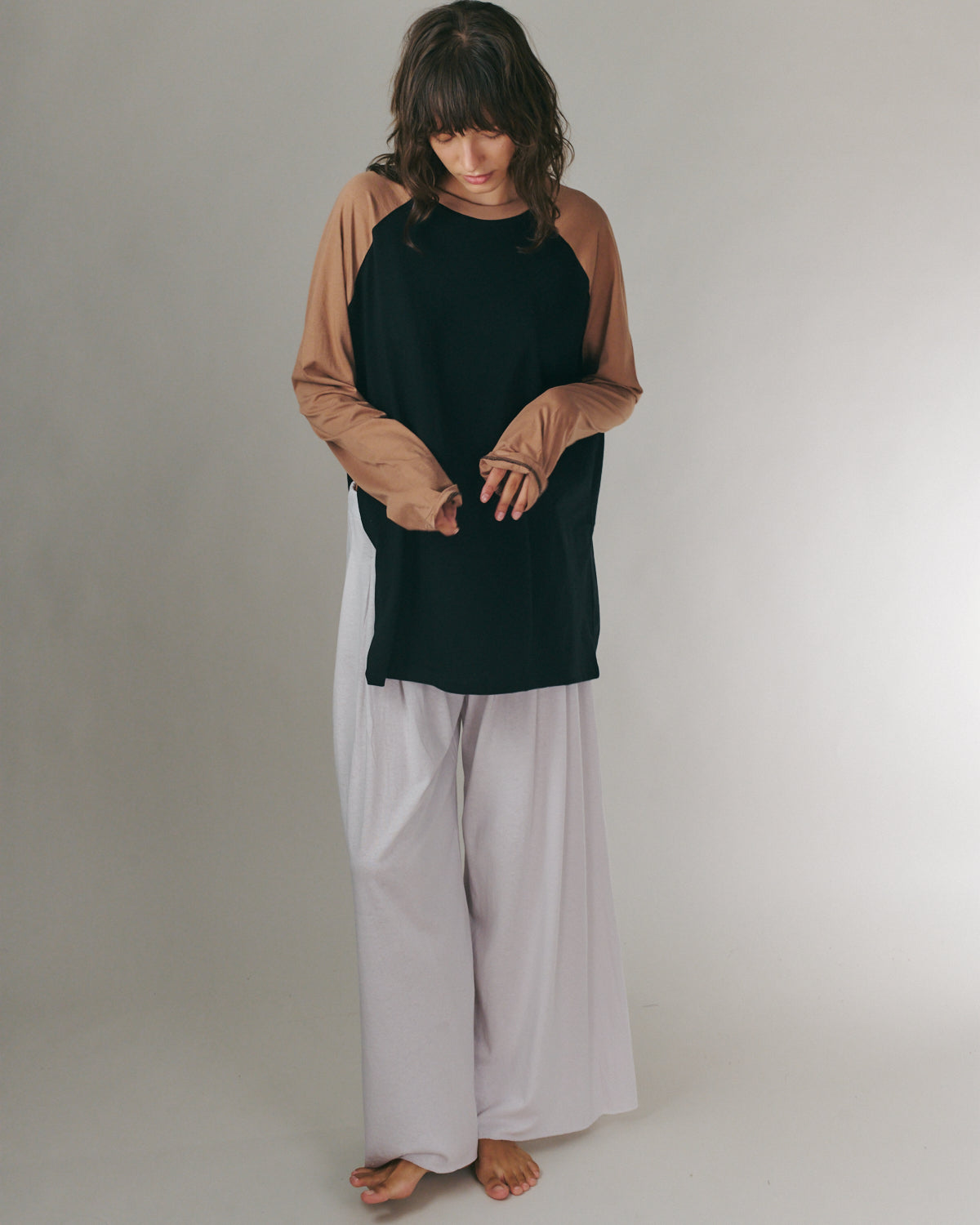 ANNE SHIRT BLACK &amp; CHOCO