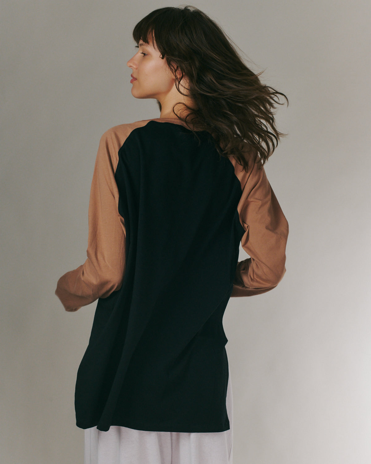 ANNE SHIRT BLACK &amp; CHOCO