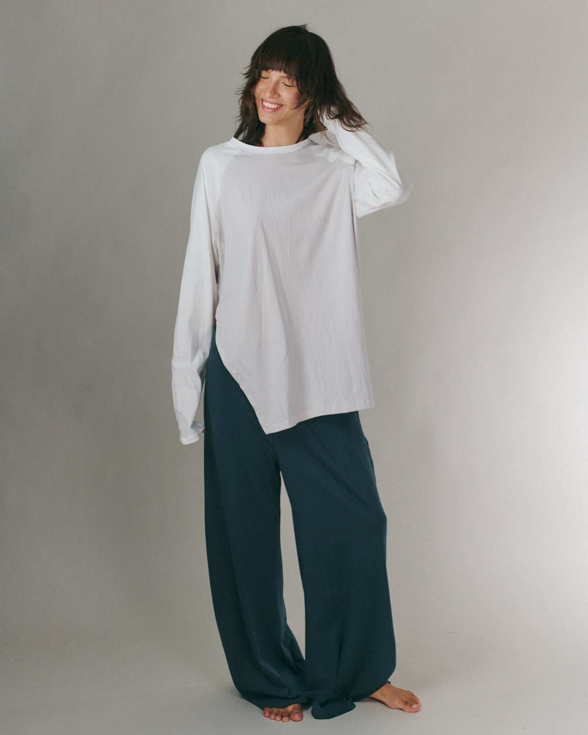 ANNE SHIRT ICE &amp; OFF WHITE