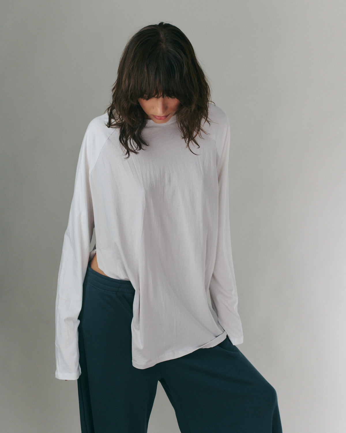 ANNE SHIRT ICE &amp; OFF WHITE