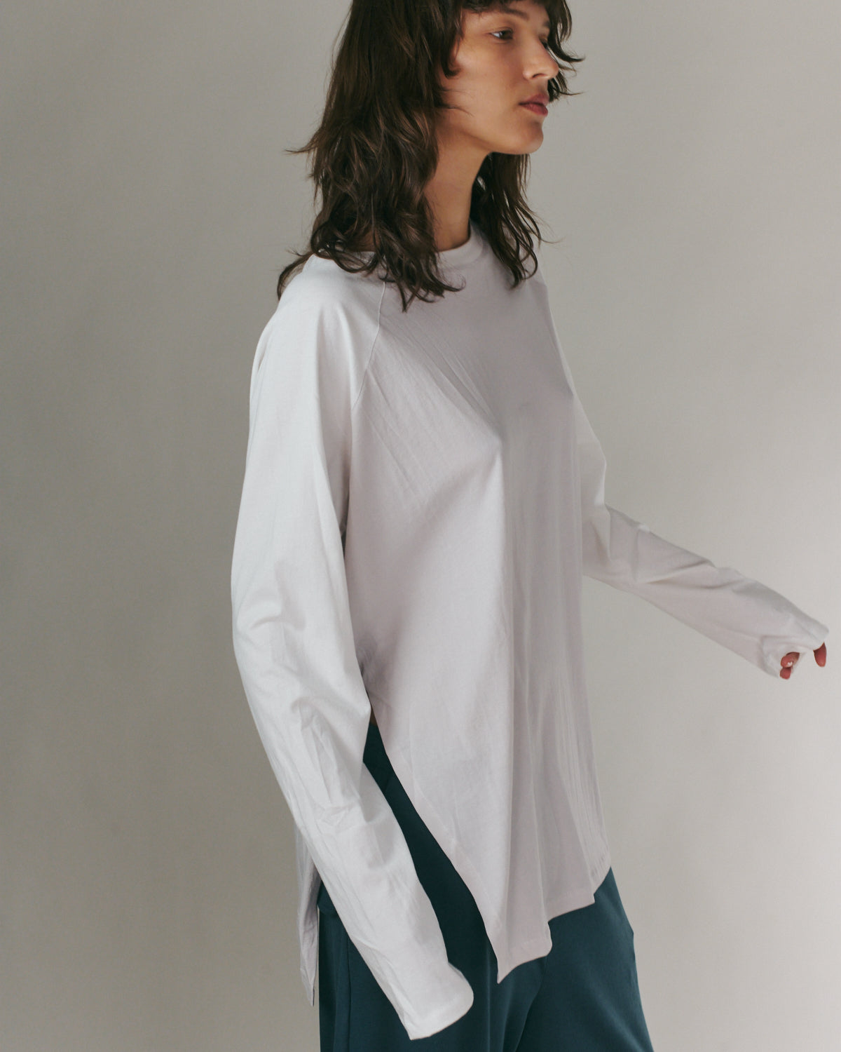 ANNE SHIRT ICE &amp; OFF WHITE