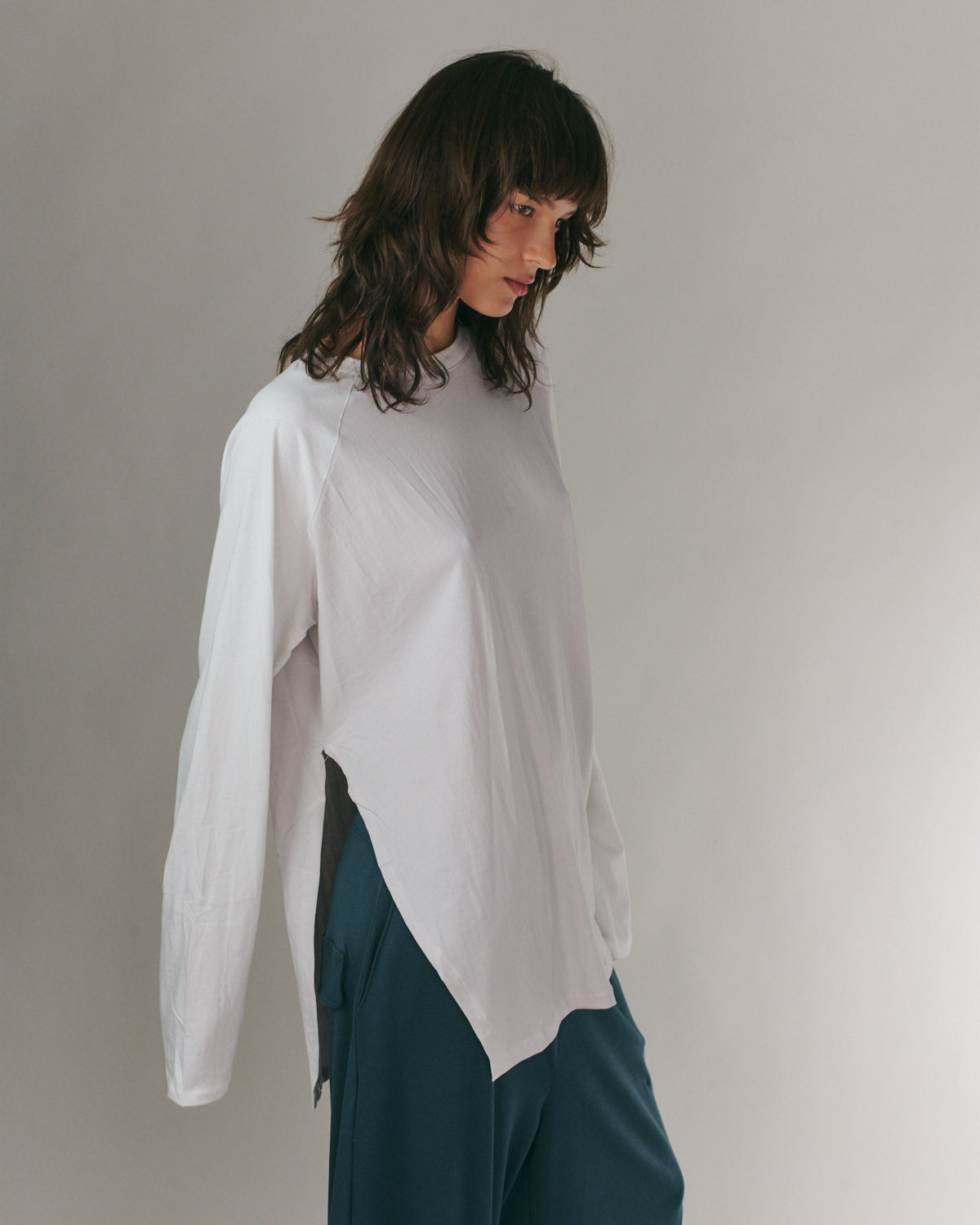 ANNE SHIRT ICE &amp; OFF WHITE