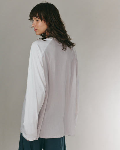 ANNE SHIRT ICE &amp; OFF WHITE