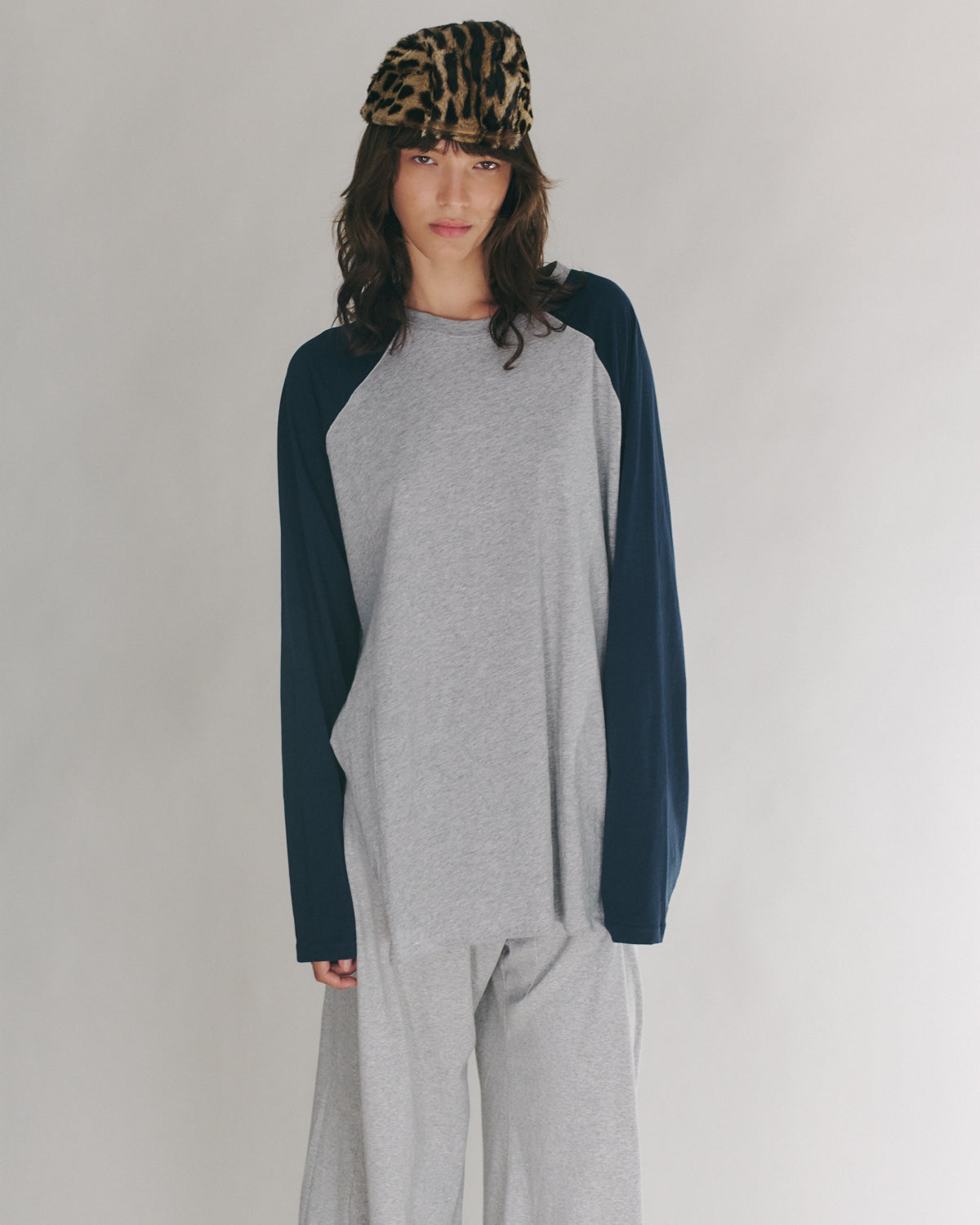 ANNE SHIRT GREY &amp; NAVY