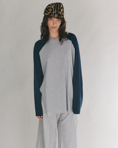 ANNE SHIRT GREY &amp; NAVY