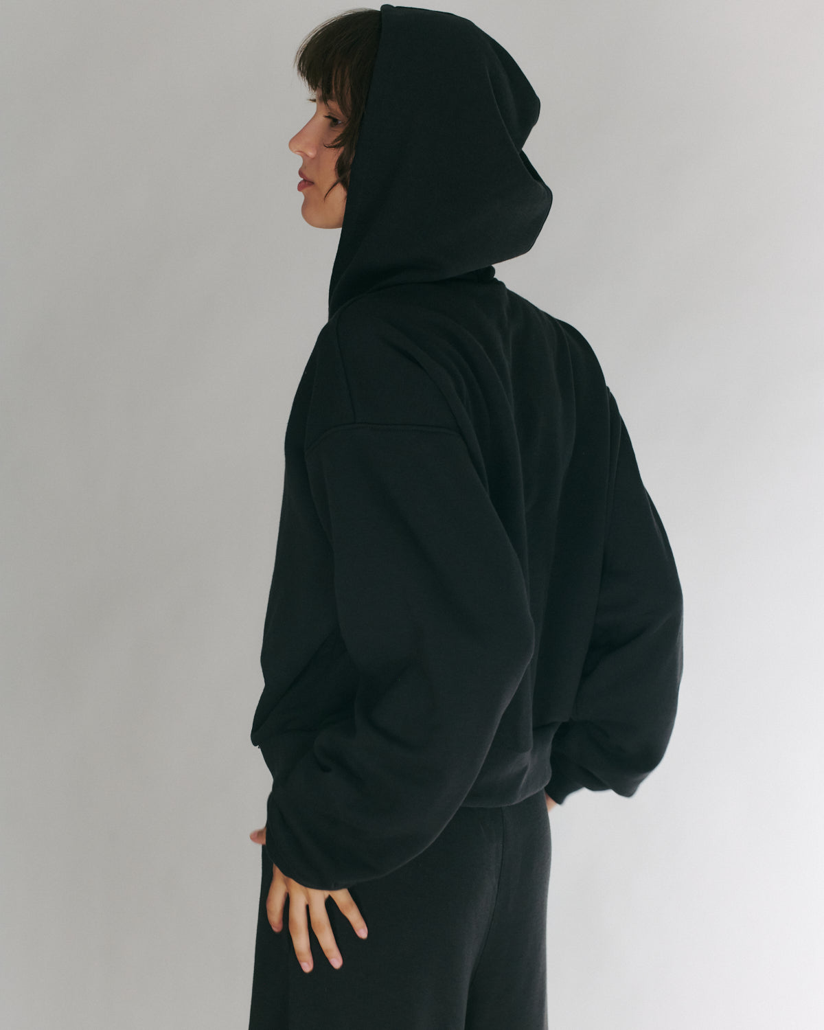 MIKEY ZIP HOODIE EASY BLACK