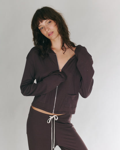 AUDREY CARDIGAN BROWN