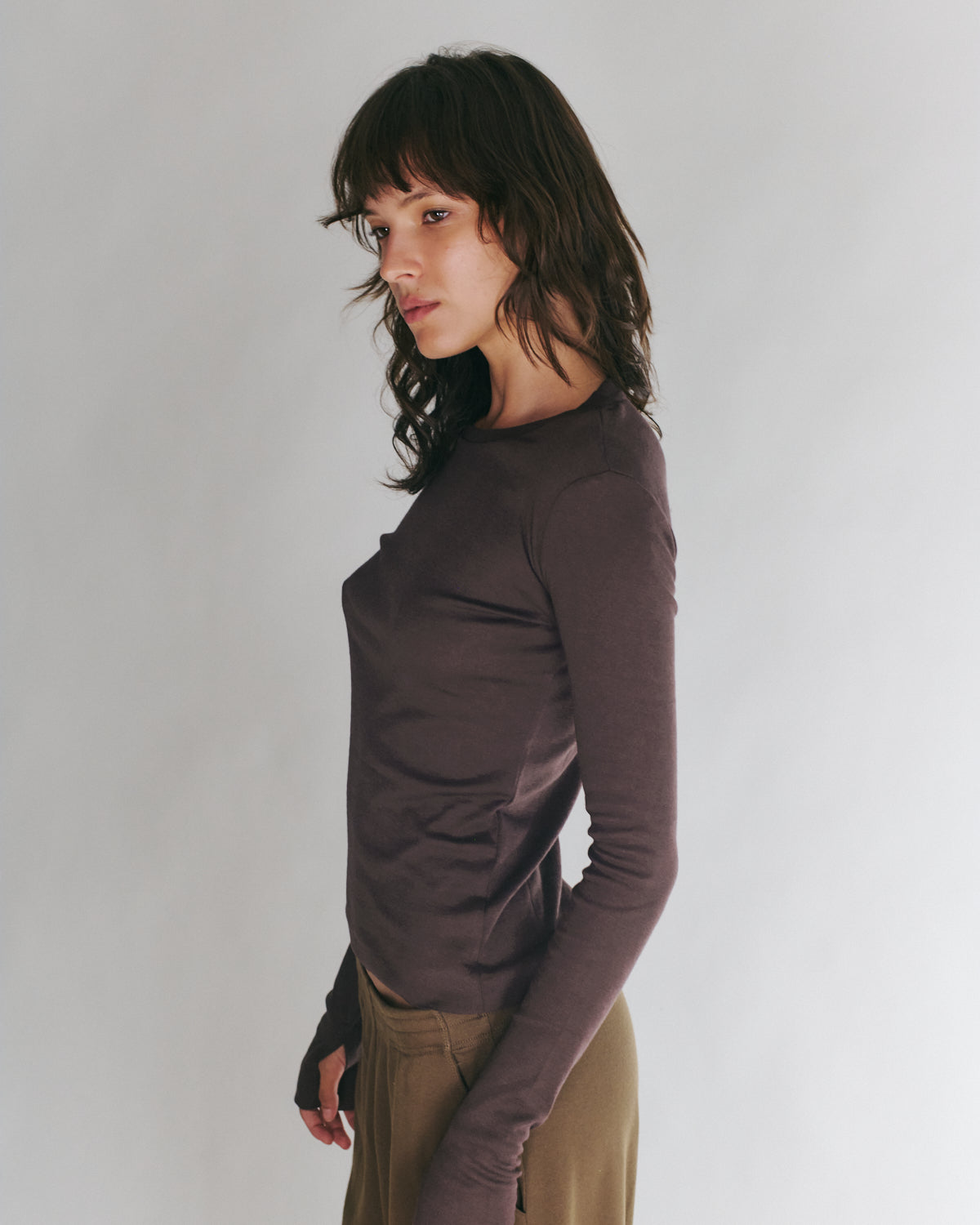 DANIELLA LONG SLEEVE DARK BROWN