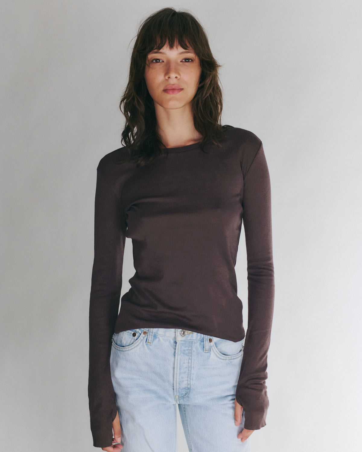 DANIELLA LONG SLEEVE DARK BROWN