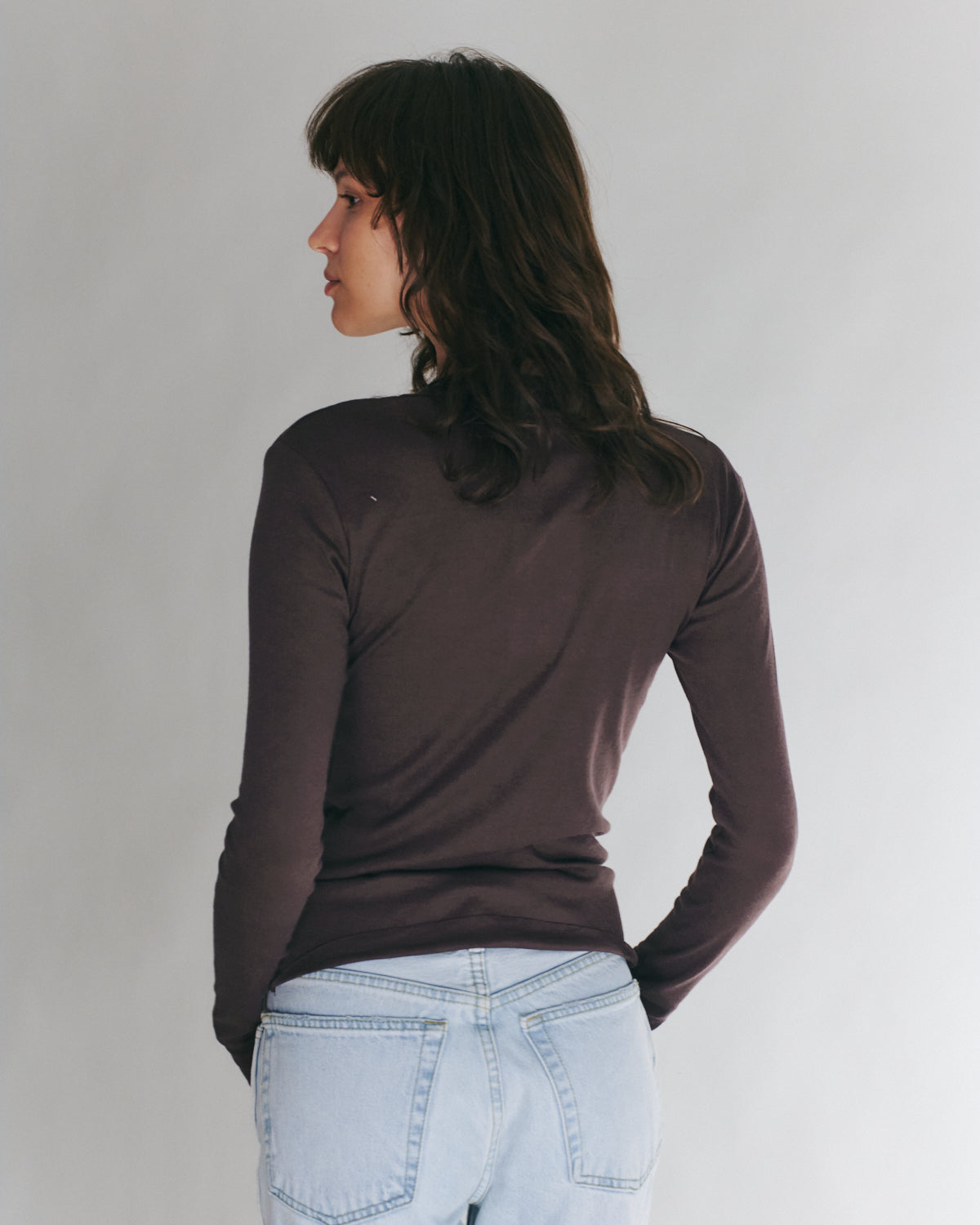 DANIELLA LONG SLEEVE DARK BROWN