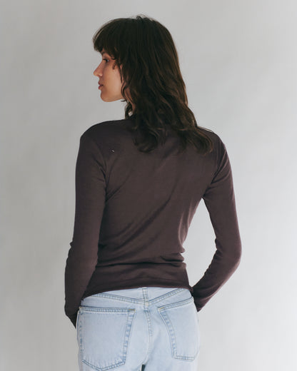 DANIELLA LONG SLEEVE DARK BROWN