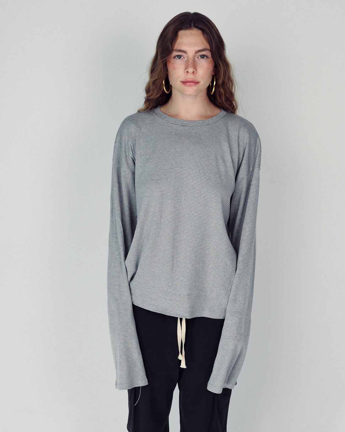 SHILA GREY STRIPES SHIRT