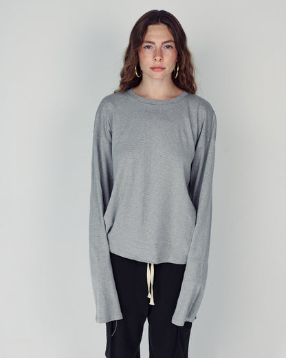 SHILA GREY STRIPES SHIRT