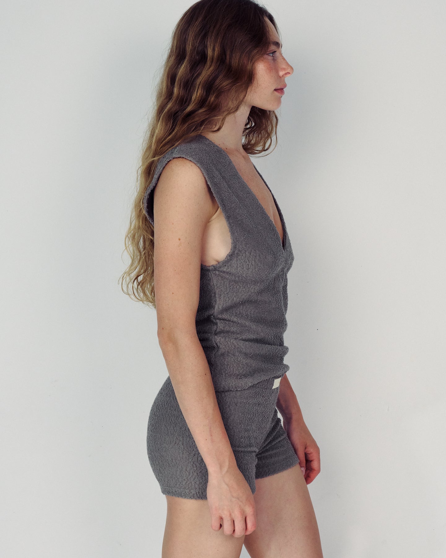 STELLA MONOCHROME GREY TOP