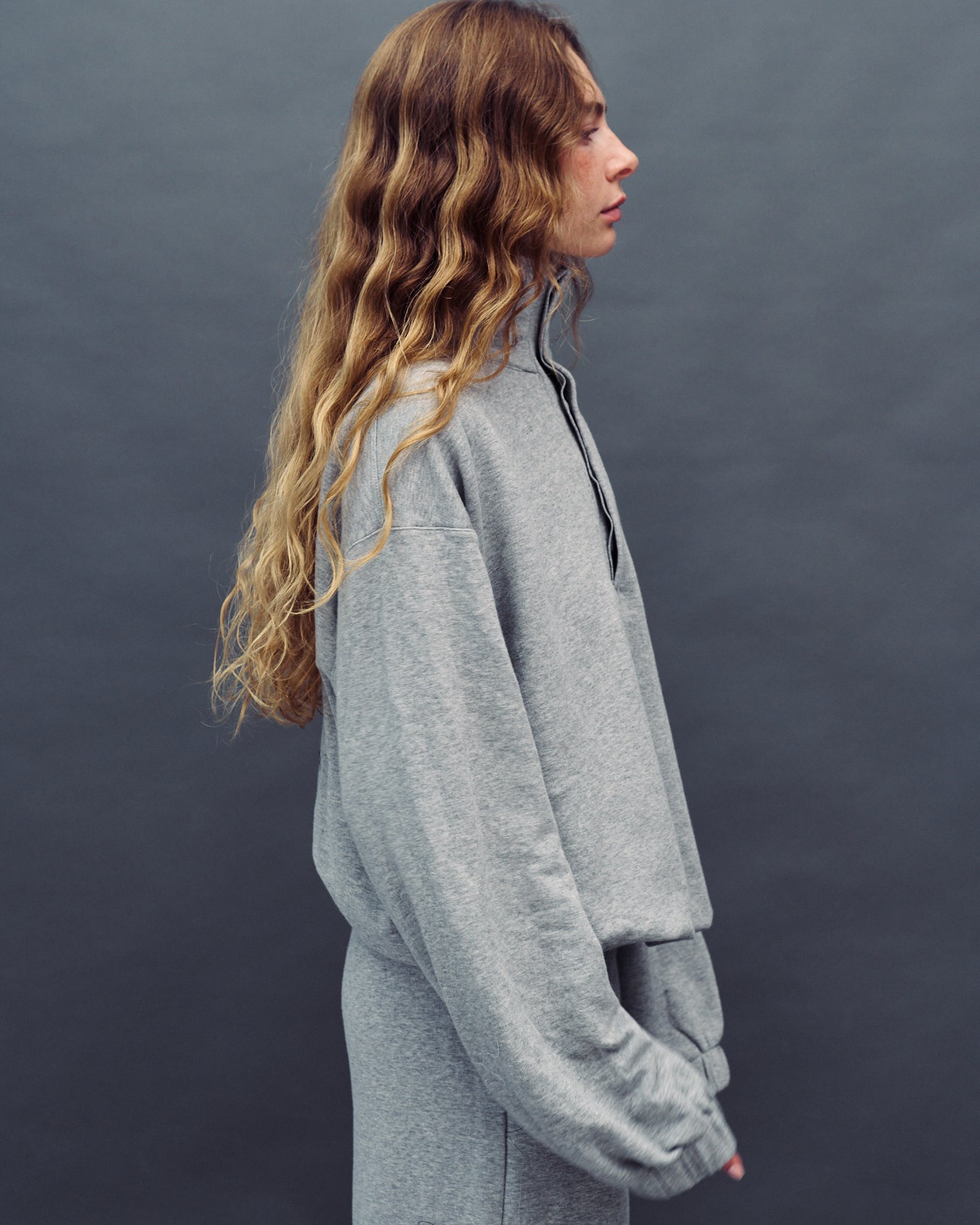 ADAM AMERICAN GREY HOODIE