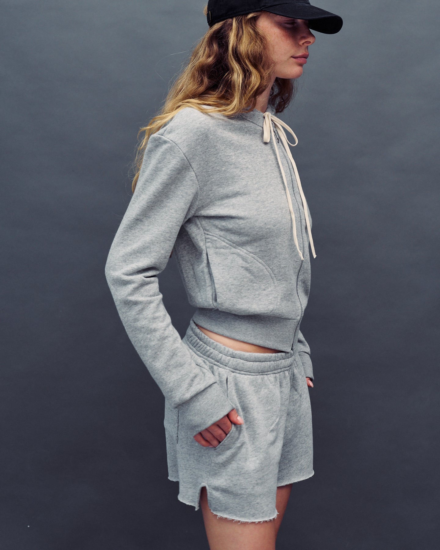 CARLOS AMERICAN GREY SHORTS