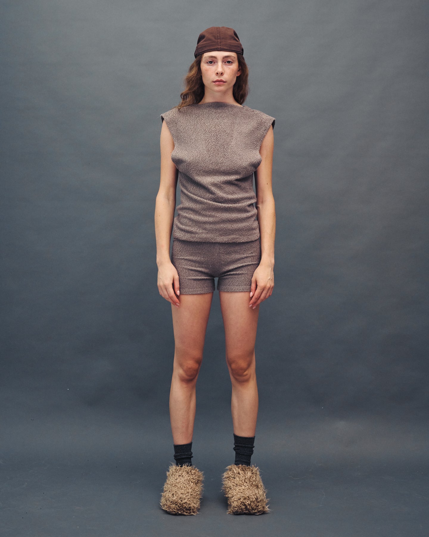 STELLA MONOCHROME GREY TOP