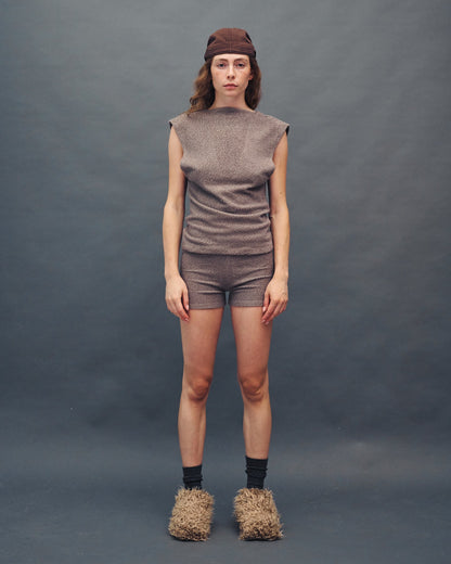 STELLA MONOCHROME GREY TOP