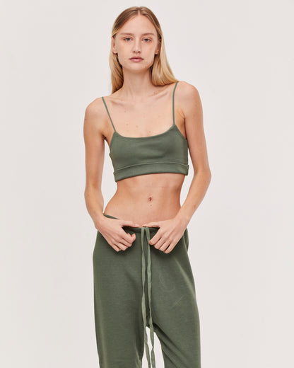 LEO TOP OLIVE GREEN