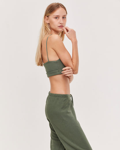 LEO TOP OLIVE GREEN